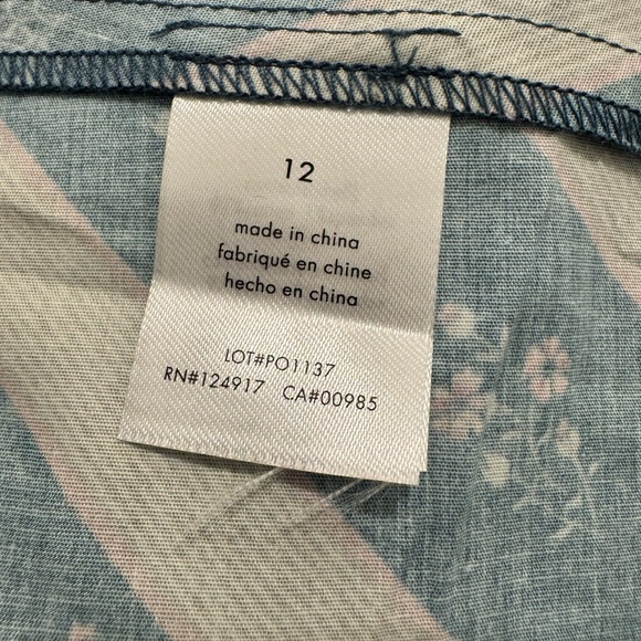 WeWoreWhat Asymmetrical Floral Stripe Midi Skirt Size 12 NWT - Picture 5 of 9